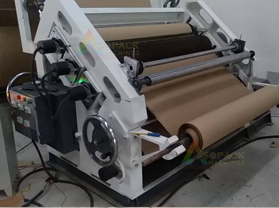 High speed Single Face Paper Corrugation Machines Oblique Type